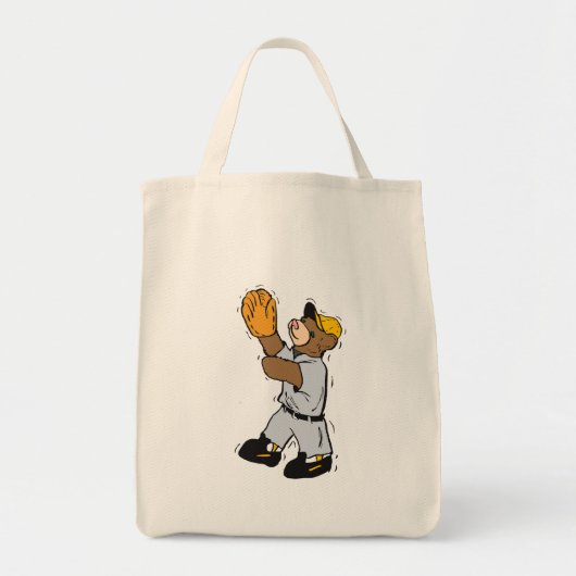 Tote Bag Joueur de terrain d'ours de nounours (Devant)
