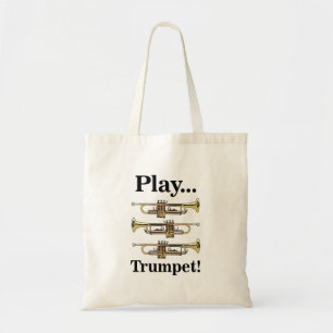 Tote Bag Joueur de Trompette Instrument en Cuivre