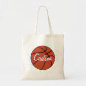 Tote Bag Joueur ou entraîneur de basket-ball Nom de l'équip (Devant)