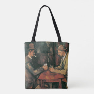 Tote Bag Joueurs de cartes par Paul Cezanne, Art Vintage