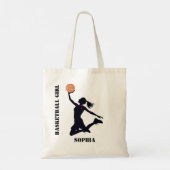 Tote Bag Joueuse de basket-ball, fille de basket-ball Anniv (Dos)