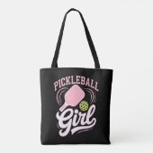 Tote Bag Joueuse de pickleball fille (Dos)