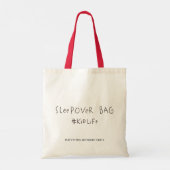 Tote Bag Jour d'anniversaire de la fête de Noël moderne mig (Dos)