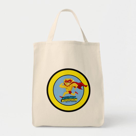 Tote Bag Jour de course de marathon du Wisconsin (Devant)