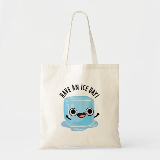 Tote Bag Jour De Glace Drôle Ice Cube Pun (Devant)