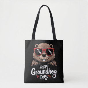 Tote Bag Jour de la marmotte cool Marmotte   Février drôle