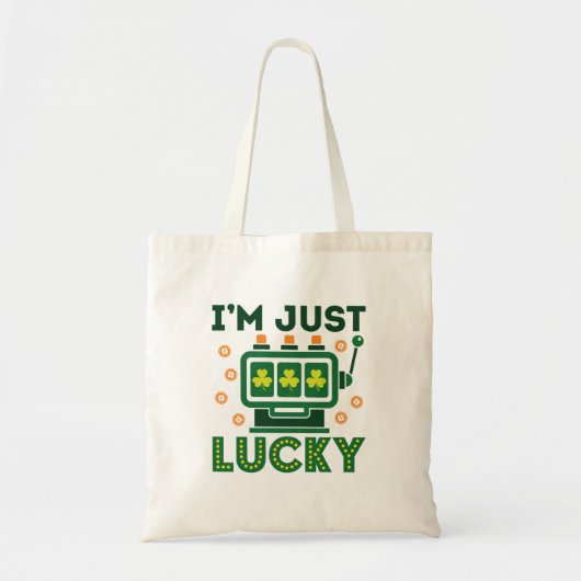 Tote Bag Jour de la Saint Patrick Casino Machine à sous Luc (Devant)