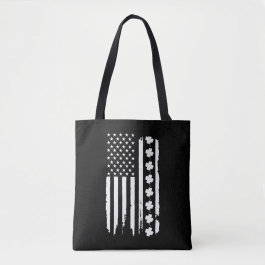 Tote Bag Jour de la Saint Patrick du drapeau américain (Devant)