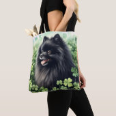 Tote Bag Jour de la Saint Patrick noir de Poméranie (De près)