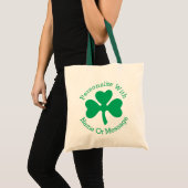 Tote Bag JOUR DE LA SAINT PATRICK Shamrock PERSONNALISÉ (Devant (produit))