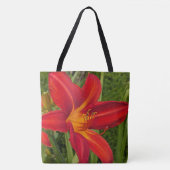 Tote Bag Jour de lys orangé vif Fleur (Devant)