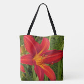 Tote Bag Jour de lys orangé vif Fleur (Dos)