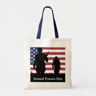 Tote Bag Jour des forces armées américaines Drapeau américa