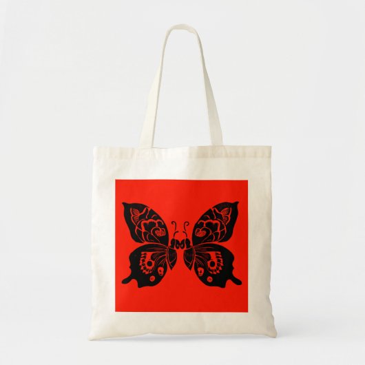 Tote Bag Jour des papillons morts Woodcut 4 (Devant)