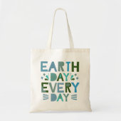 Tote Bag Jour des terres chaque jour - Sauvez la planète (Devant)
