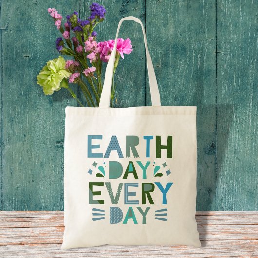 Tote Bag Jour des terres chaque jour - Sauvez la planète