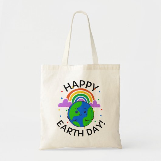 Tote Bag Jour des terres heureux (Devant)