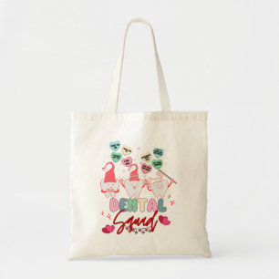 Tote Bag Jour des Valentines Équipe dentaire Coworkers Grou