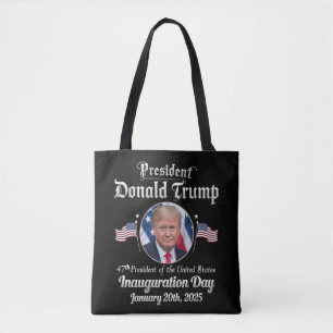 Tote Bag Jour d'investiture de Trump 2025 47e président des