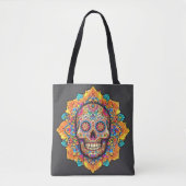 Tote Bag Jour du crâne de sucre mort (Devant)