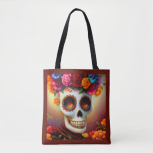 Tote Bag Jour du crâne de sucre mort 4