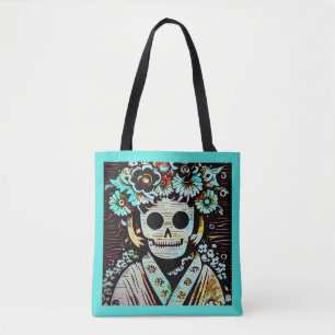 Tote Bag Jour du crâne de sucre mort 4