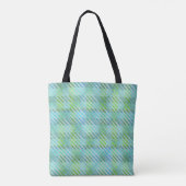 Tote Bag Jour du Monogramme vert Plaid St. Patricks (Dos)