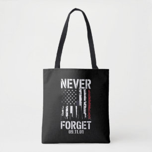 Tote Bag Jour du souvenir du 11 septembre 2001 Ne jamais ou