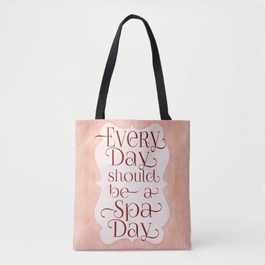 Tote Bag Jour du Spa quotidien (Devant)