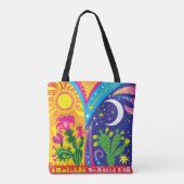 Tote Bag Jour et nuit dans le désert (Dos)