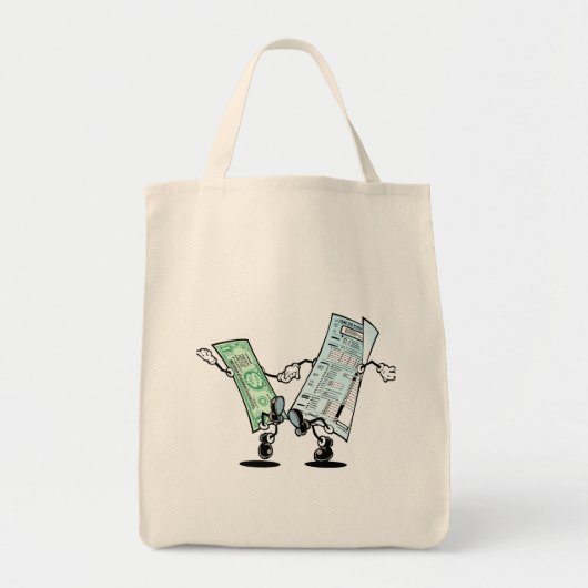 Tote Bag jour fiscal heureux (Devant)