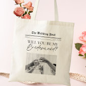 Tote Bag Journal de la proposition de Bridesmaid