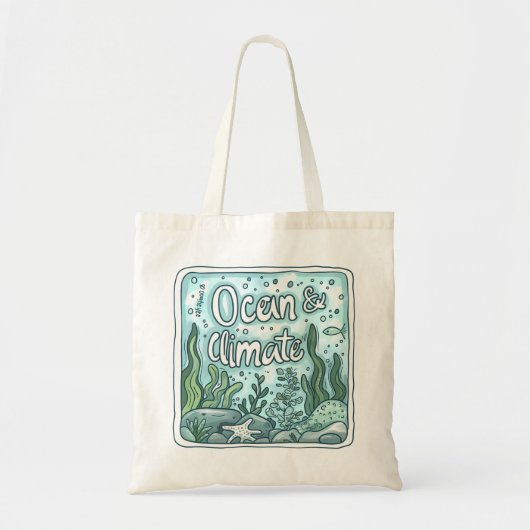 Tote Bag Journée des océans - Ocean & Climate Concept avec (Devant)