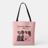 Tote Bag Journée internationale de la femme Les femmes du m (Dos)