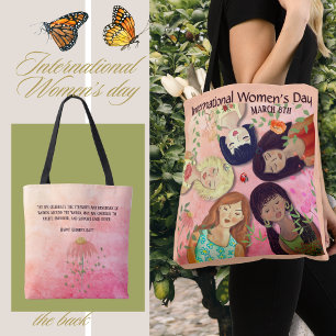 Tote Bag Journée internationale des femmes Rose Féminin
