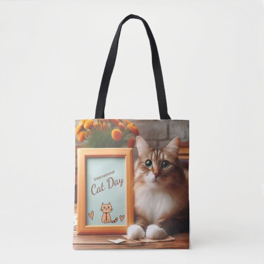 Tote Bag Journée internationale du chat (Devant)