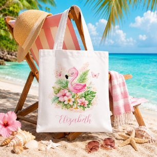 Tote Bag Journées Ensoleillées & Façons Flamant Rose