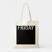 Tote Bag JOURS de la série WEEK 'VENDREDI' en détresse (Dos)