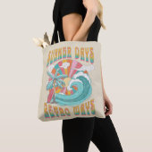 Tote Bag Jours d'été, rétro façons conception de texte (De près)
