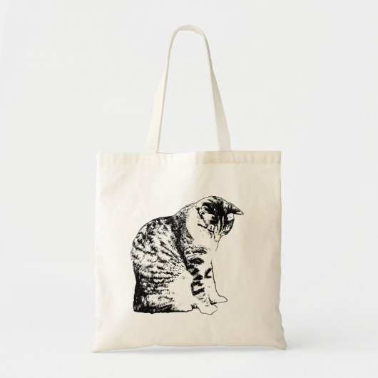 Tote Bag Jours du marché avec style Chat moderne (Devant)
