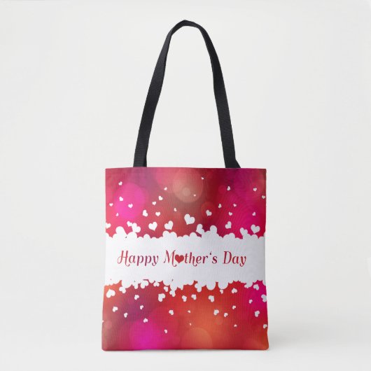 Tote Bag Jovely Happy Mother's Day Hearts (Devant)