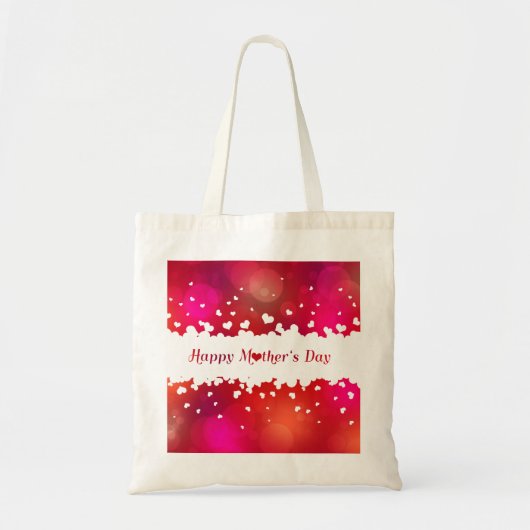 Tote Bag Jovely Happy Mother's Day Hearts (Devant)