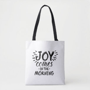Tote Bag Joy in the Morning Citations chrétiennes sur la jo