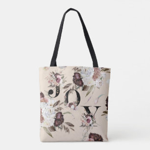 Tote Bag JOY/ soyez gentil Floral Spring Fourre-tout