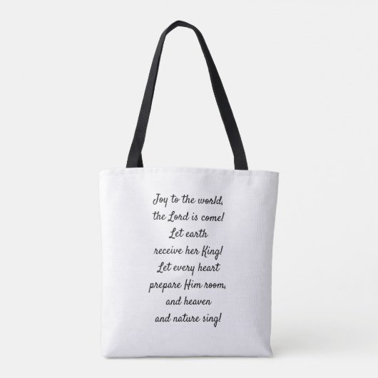 Tote Bag Joy to the World Bag (Dos)