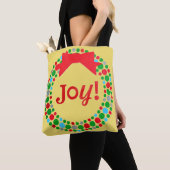 Tote Bag Joy Wreath (De près)