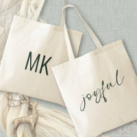 Joyeuse Calligraphie verte Initiales Monogrammes