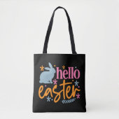 Tote Bag Joyeuse fête de Pâques - Chasseur d'oeufs de Pâque (Devant)