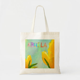 Tote Bag Joyeuse fête des mères Abuela Yellow Watercolor Tu