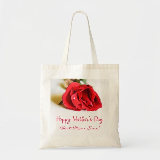 Tote Bag Joyeuse Fête des Mères Meilleure Maman Jamais + Ro (Devant)